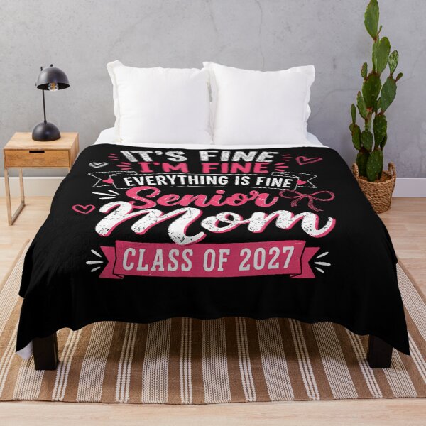 Item preview, It's Fine I39M Fine Everything Fine Senior Mom Class Of 2027 designed and sold by ripgoatclothing.