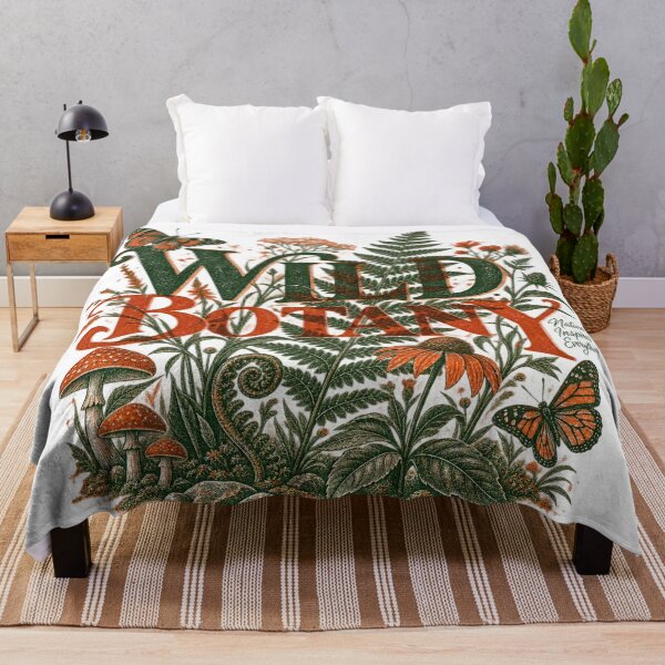 Item preview, Wild Botany Vintage Fern Wildflower Overprint Art designed and sold by Mdozet.