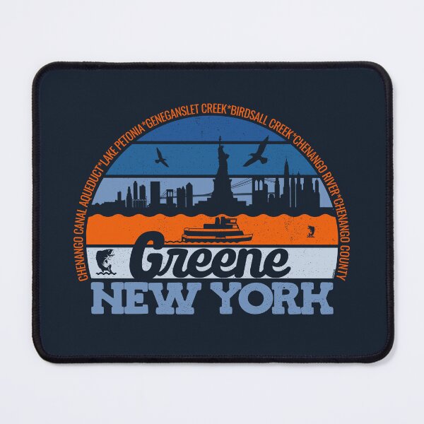 Item preview, Greene New York Sunset Retro Vintage Local Pride Logo designed and sold by CRHPOD20.