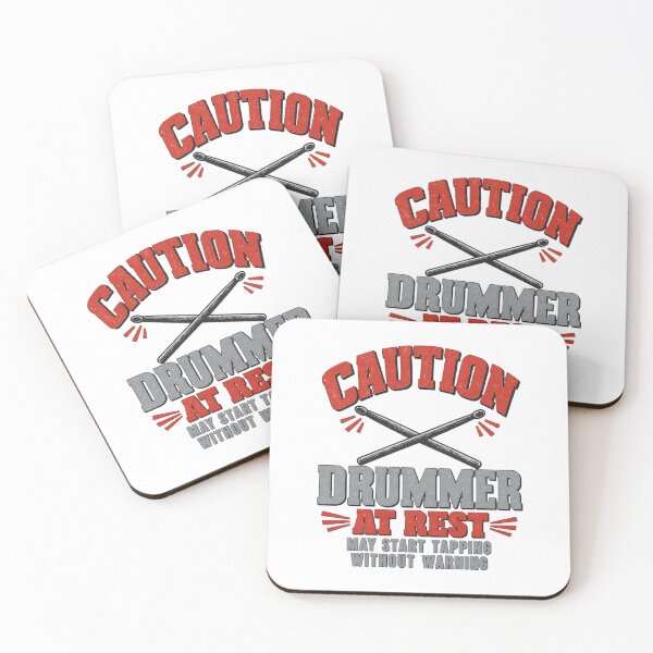 Item preview, CAUTION Drummer At Rest – Funny Drummer Warning Design designed and sold by Williams Anderson.