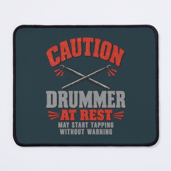 Item preview, CAUTION Drummer At Rest – Funny Drummer Warning Design designed and sold by Williams Anderson.