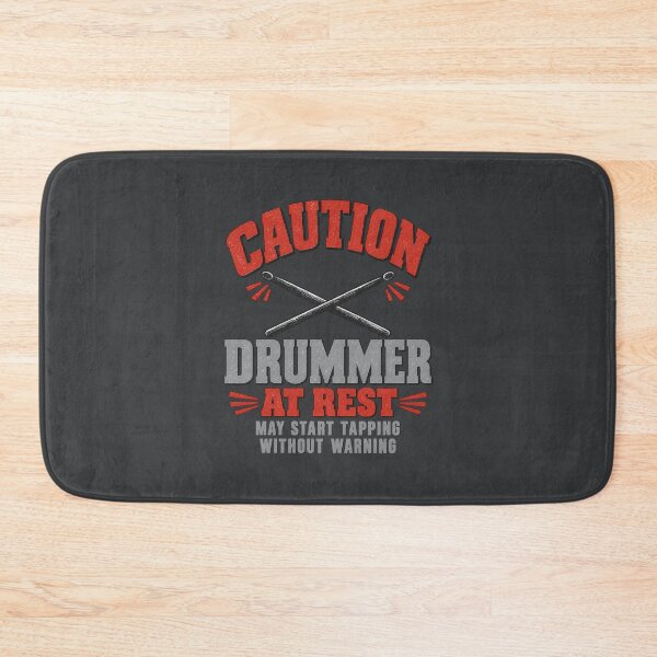 Item preview, CAUTION Drummer At Rest – Funny Drummer Warning Design designed and sold by Williams Anderson.
