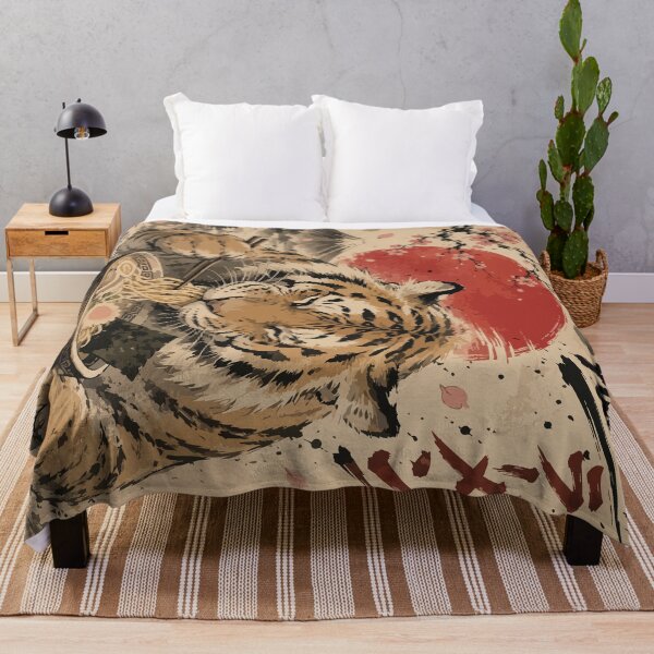 Item preview, Tiger Ramen Sumie Japanese Vintage designed and sold by TomFrontierArt.
