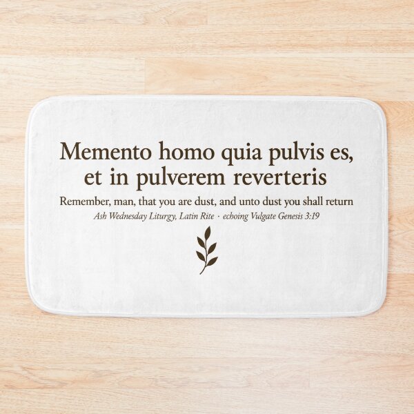 Item preview, Memento Homo — Ash Wednesday Latin Quote Shirt designed and sold by The Painted Fence.