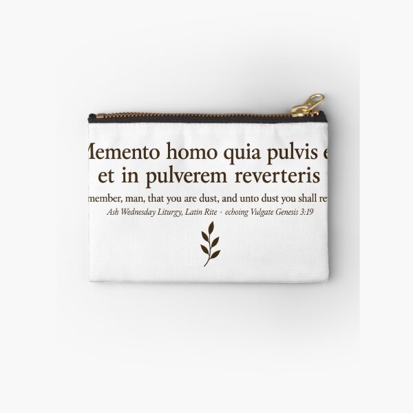 Item preview, Memento Homo — Ash Wednesday Latin Quote Shirt designed and sold by The Painted Fence.