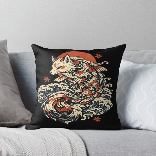 Item preview, Kitsune Dragon Riding Japanese Waves designed and sold by Mythic Tide Studio.