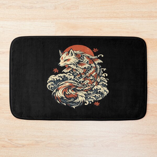 Item preview, Kitsune Dragon Riding Japanese Waves designed and sold by Mythic Tide Studio.