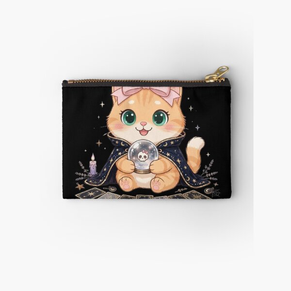 Item preview, Fortune Teller Luna Crystal Ball Cat designed and sold by Moody Vibes Studio.