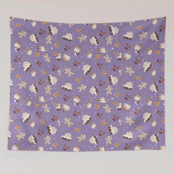 Item preview, Cute Halloween Candy Print All Over Pattern designed and sold by CursedButCute1.