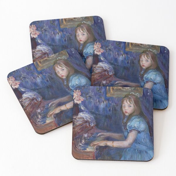 Item preview, Lucie Léon at the Piano, Berthe Morisot Impressionist Painting, Vintage French Art for Art Lovers designed and sold by RickE.
