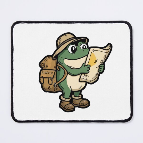 Item preview, Cute Adventurer Frog - Whimsical Travel Hiking designed and sold by Aspecthub.