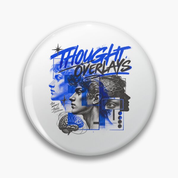 Item preview, Thought Overlays Conceptual Human Profile Overprint Art designed and sold by Mdozet.