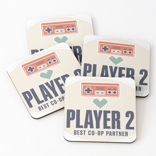 Item preview, Player 2 - Best Co-op Partner Gamer Couple Shirt designed and sold by Art&Fun.
