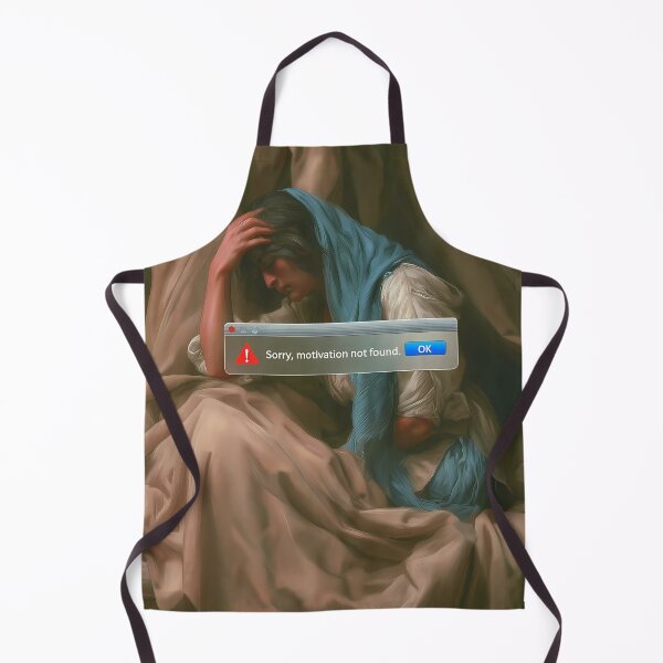 Item preview, Motivation Not Found Classical Art Meme designed and sold by RobertJes.