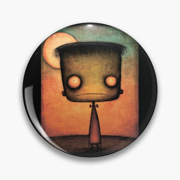 Item preview, Frankenstein's Monster and the Moon. Halloween. designed and sold by MagelliShop.