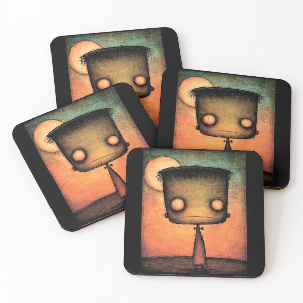 Item preview, Frankenstein's Monster and the Moon. Halloween. designed and sold by MagelliShop.
