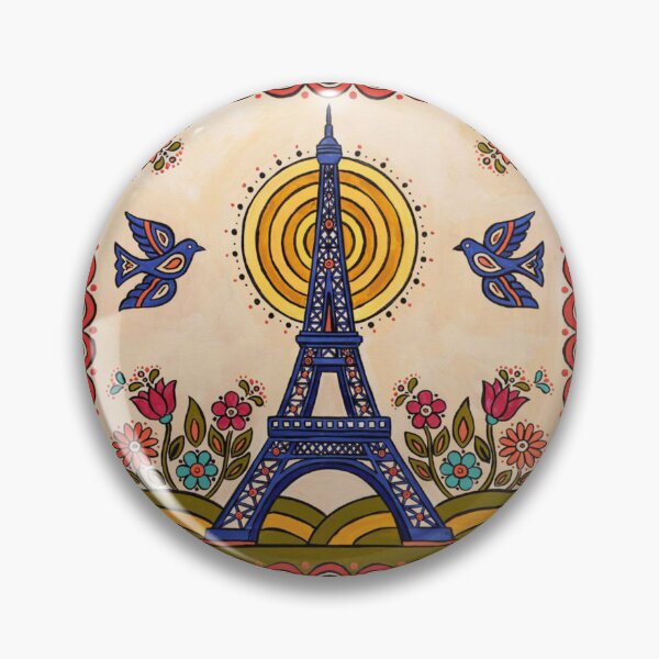 Item preview, eiffel tower folk art designed and sold by 123ks.