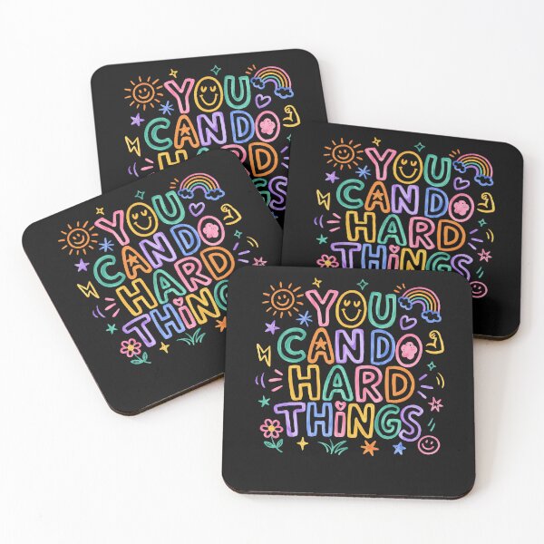Item preview, You Can Do Hard Things Doodle Teacher Motivational designed and sold by ripgoatclothing.