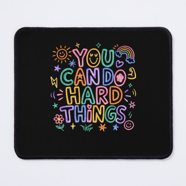Item preview, You Can Do Hard Things Doodle Teacher Motivational designed and sold by ripgoatclothing.