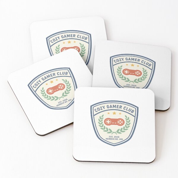 Item preview, Cozy Gamer Club - Retro Varsity Badge designed and sold by Art&Fun.