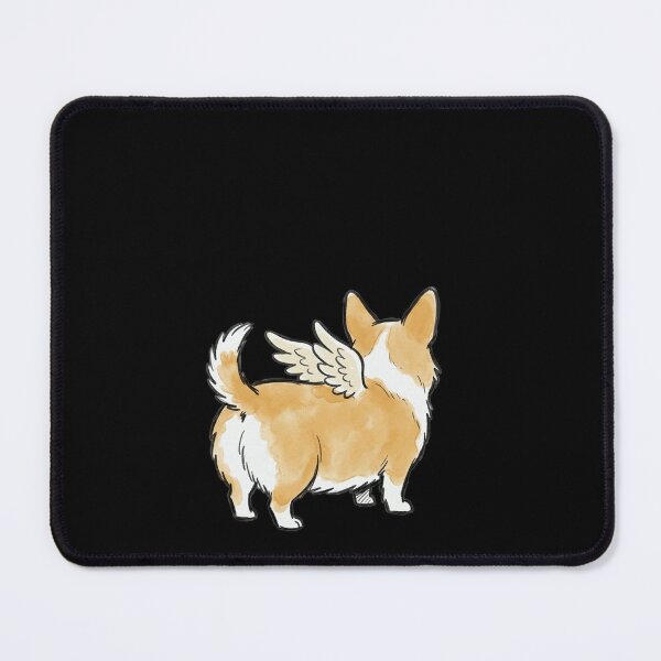 Item preview, Corgi Angel Wings Cute Dog Rear View Funny Angel Corgi Golden Tan Hand Drawn Illustration designed and sold by OnPointOutfits.