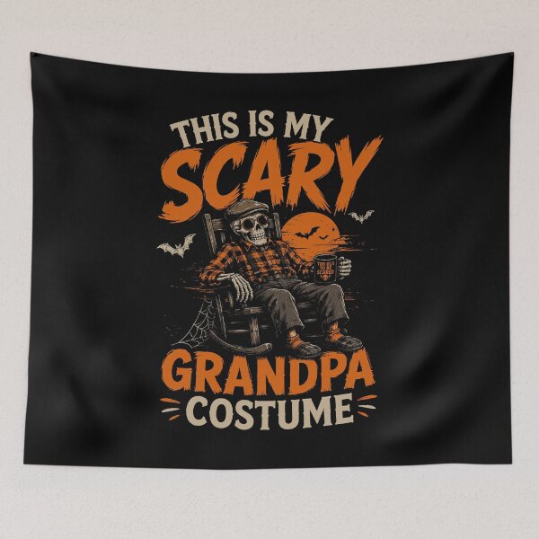 Item preview, Scary Grandpa Costume Halloween Skeleton Grandpa Funny Halloween Design designed and sold by mraihan.