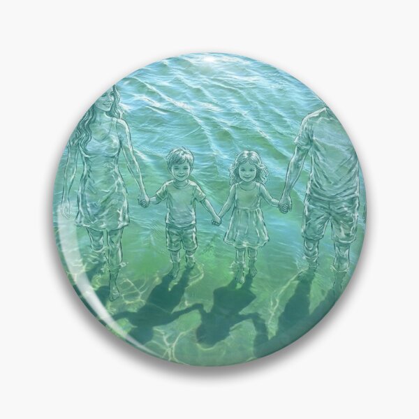 Item preview, Transparent Water Family Portrait Summer Sea Aesthetic⁠ designed and sold by Julia9632.