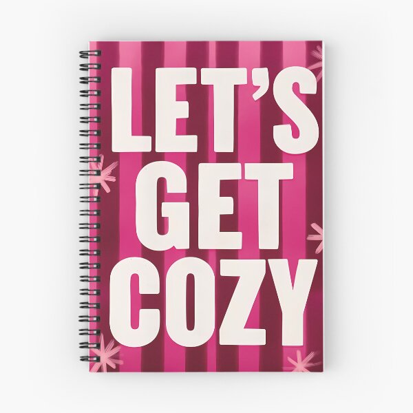 Item preview, Let's Get Cozy Pink Poster designed and sold by RobertJes.