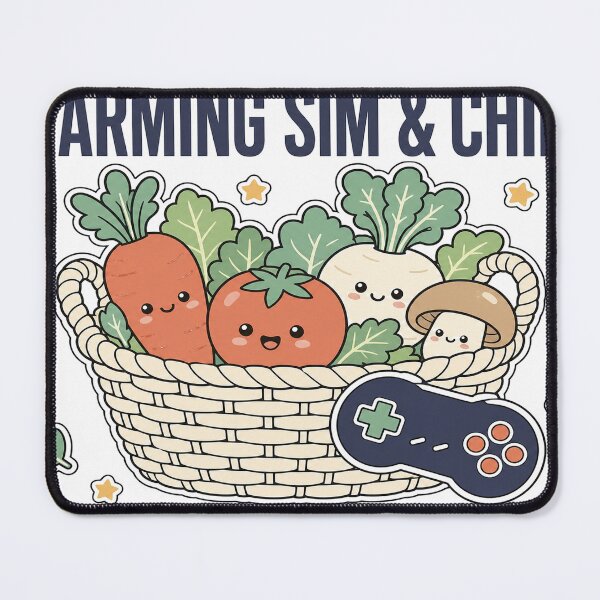 Item preview, Farming Sim & Chill - Cute Gamer Shirt designed and sold by Art&Fun.