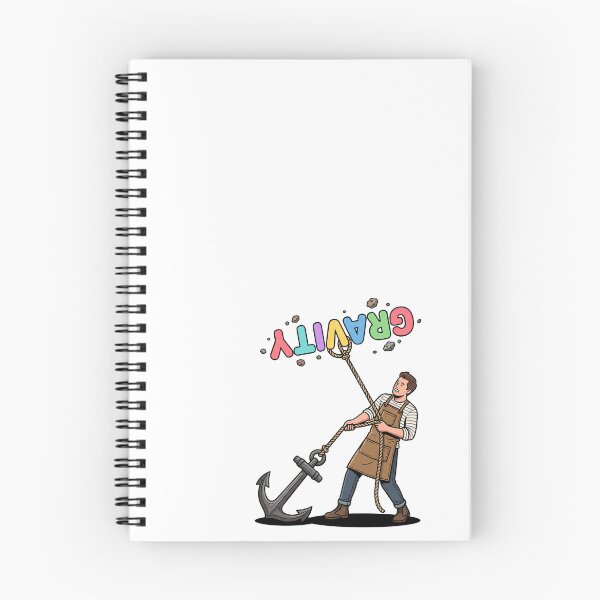 Item preview, Anchoring Gravity Funny Physics Literal Humor Art designed and sold by Rare By Hero.