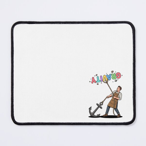 Item preview, Anchoring Gravity Funny Physics Literal Humor Art designed and sold by Rare By Hero.