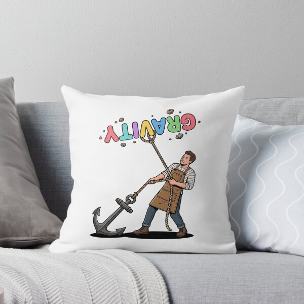 Item preview, Anchoring Gravity Funny Physics Literal Humor Art designed and sold by Rare By Hero.