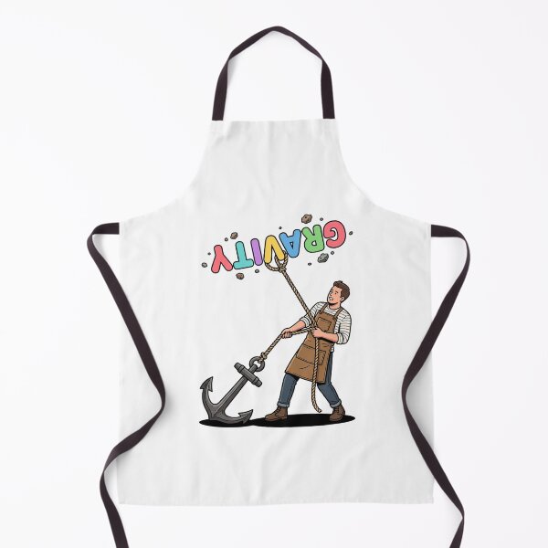 Item preview, Anchoring Gravity Funny Physics Literal Humor Art designed and sold by Rare By Hero.
