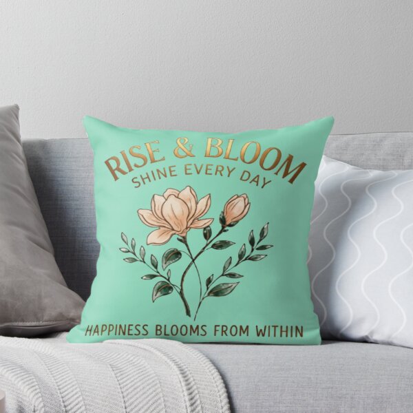 Item preview, Rise and Bloom Shine Every Day Floral Cottagecore Art designed and sold by Northern Glow Art.