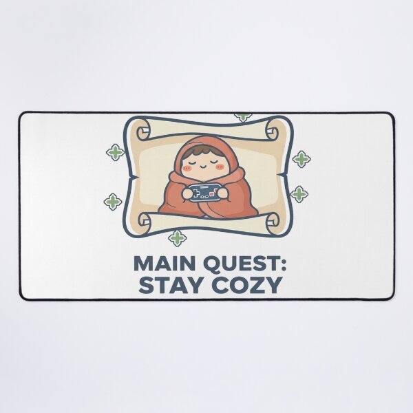 Item preview, Main Quest: Stay Cozy - RPG Gamer Shirt designed and sold by Art&Fun.