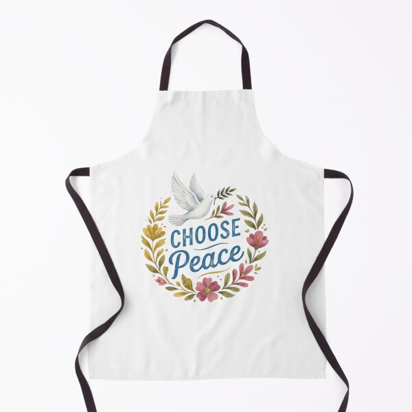 Item preview, Choose Peace Dove Design - Bohemian & Botanical Peace Quote Illustration designed and sold by Sarah'sCreativeLab.