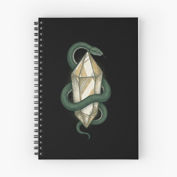 Item preview, Snake and Crystal Occult Illustration Victorian Serpent Crystal Gemstone Mystical Gothic Botanical Style designed and sold by OnPointOutfits.