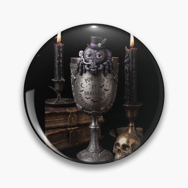 Item preview, Powered by Darkness Cute Goth Spider Chalice designed and sold by EnigmaticGoth.