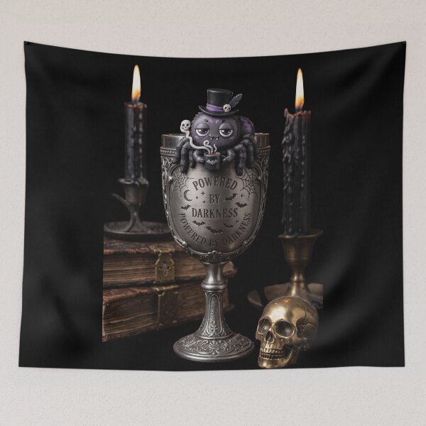 Item preview, Powered by Darkness Cute Goth Spider Chalice designed and sold by EnigmaticGoth.
