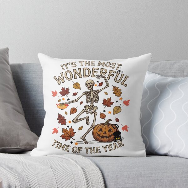 Item preview, Vintage design of a dancing skeleton for Halloween, the most wonderful time of the year designed and sold by VibranPalette.