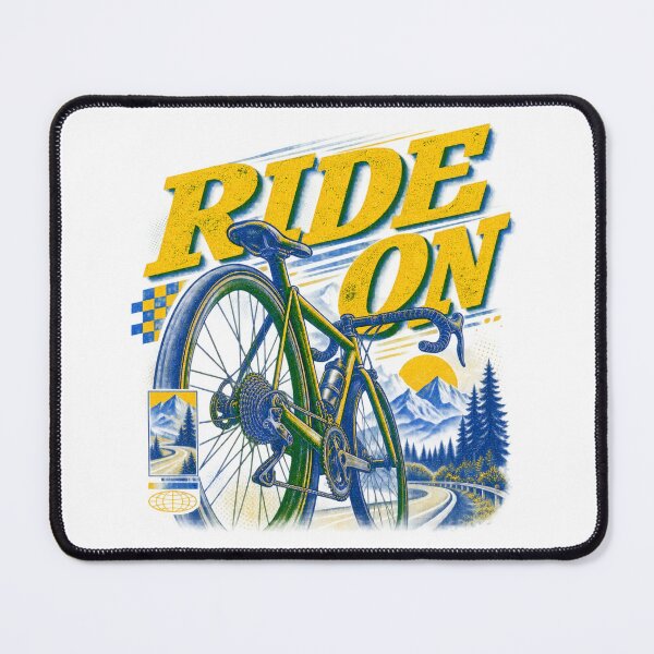 Item preview, Ride On Vintage Road Bicycle Mechanics Overprint Art designed and sold by Mdozet.