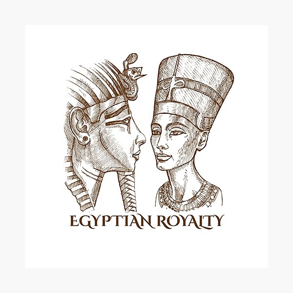 Item preview, Egyptian Royalty – Akhenaten & Nefertiti designed and sold by lailakhalaf.