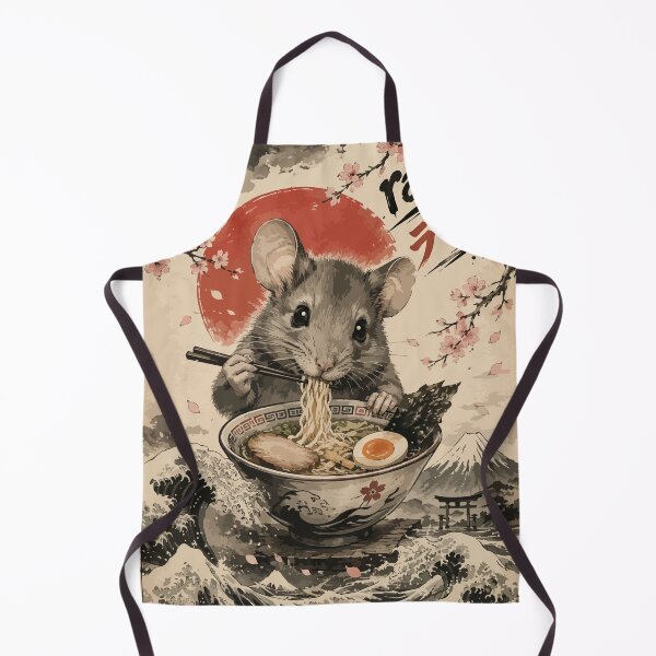 Item preview, Mouse Ramen Sumie Japanese Vintage designed and sold by TomFrontierArt.