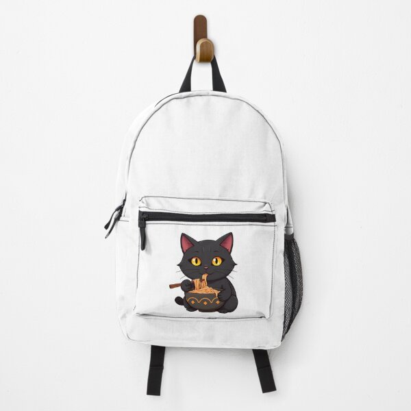 Item preview, Cute kawaii black cat eating ramen 01 designed and sold by ChameleonStars.