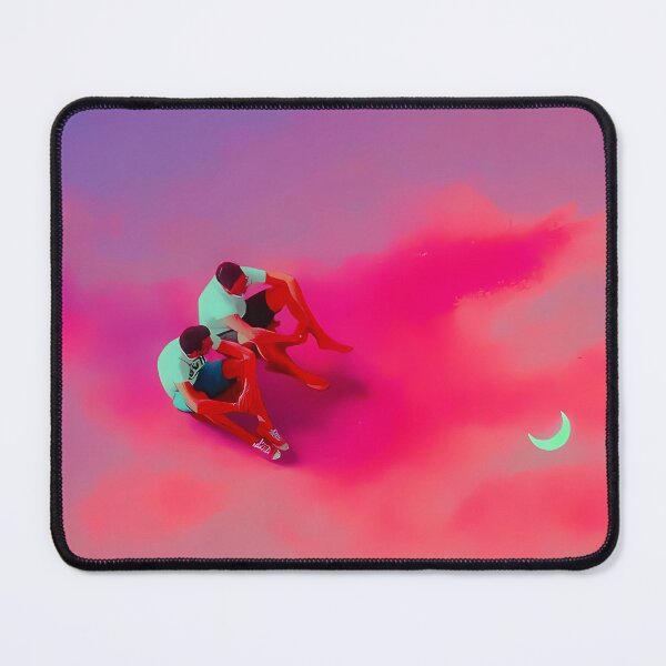 Item preview, Two People Sitting Towards Crescent Moon designed and sold by RobertJes.
