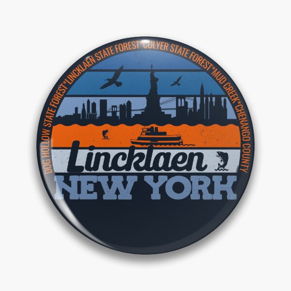 Item preview, Lincklaen New York Sunset Retro Vintage Local Pride Logo designed and sold by CRHPOD20.