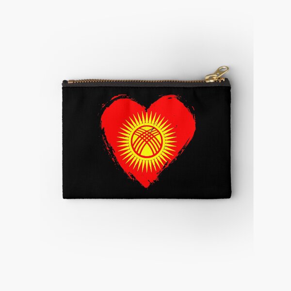 Item preview, Distressed Kyrgyzstan Flag Heart KG designed and sold by shitpostee.