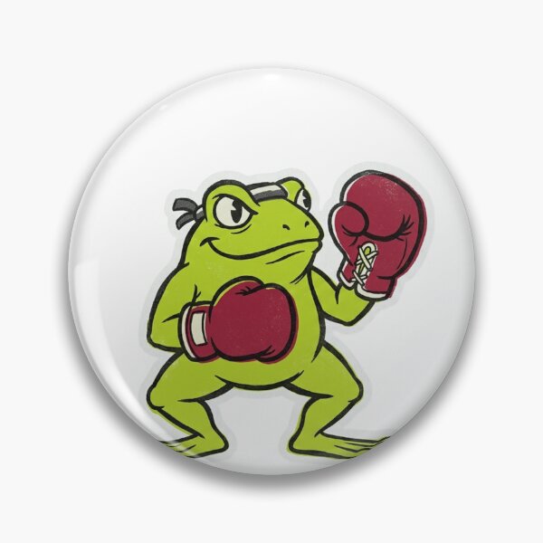 Item preview, Cocky Boxing Frog Cartoon Frog Boxing Gloves Vintage Fight Poster Street Art Funny Frog Illustration designed and sold by OnPointOutfits.