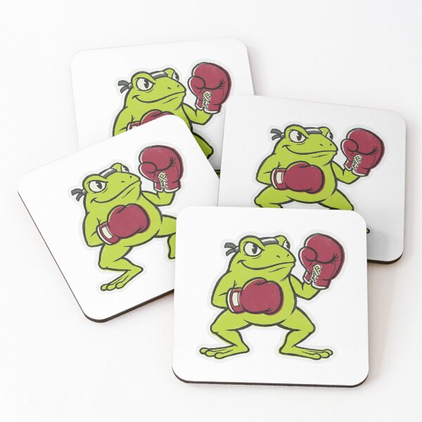 Item preview, Cocky Boxing Frog Cartoon Frog Boxing Gloves Vintage Fight Poster Street Art Funny Frog Illustration designed and sold by OnPointOutfits.