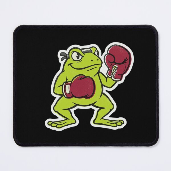 Item preview, Cocky Boxing Frog Cartoon Frog Boxing Gloves Vintage Fight Poster Street Art Funny Frog Illustration designed and sold by OnPointOutfits.